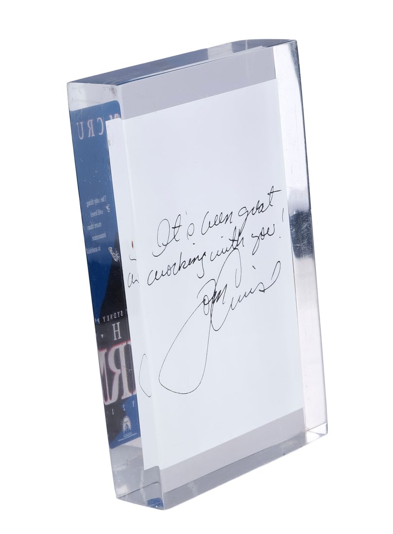 2055. THE FIRM (1993) - Tom Cruise-Autographed "Thank You" Note: B