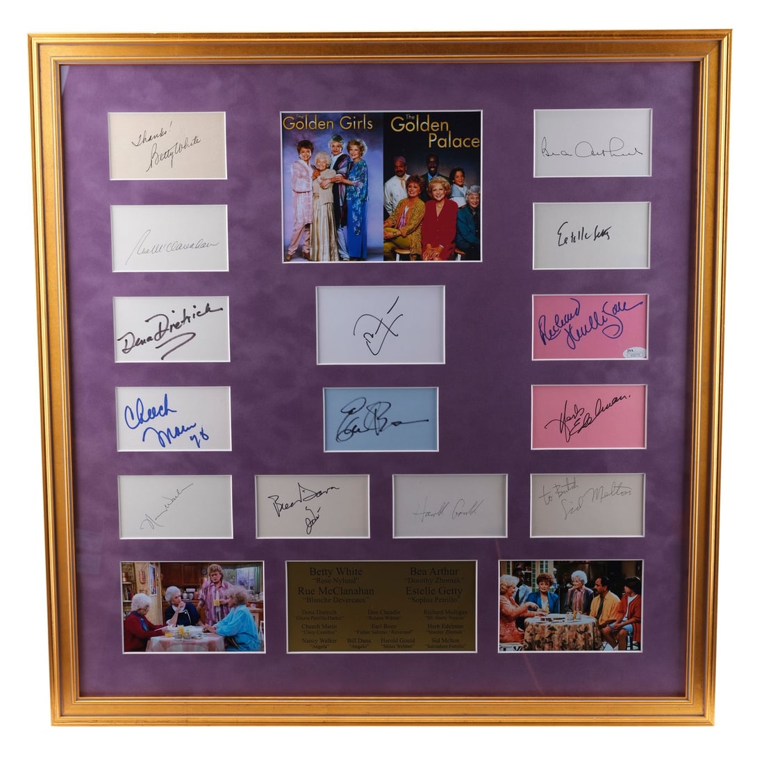2068. THE GOLDEN GIRLS (1985-1992) - Framed Cast Autograph Display: B