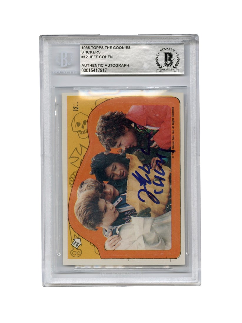 2069. THE GOONIES (1985) - Jeff Cohen-Autographed Topps Trading Card: B