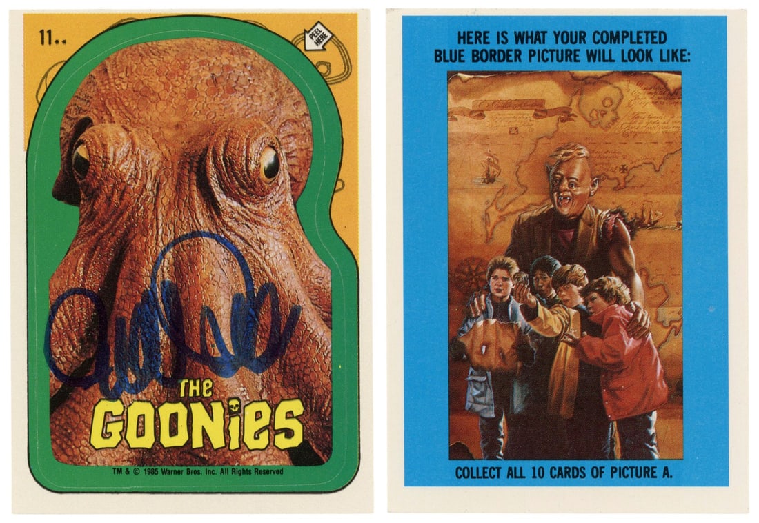 2070. THE GOONIES (1985) - Richard Donner-Autographed Trading Card: B