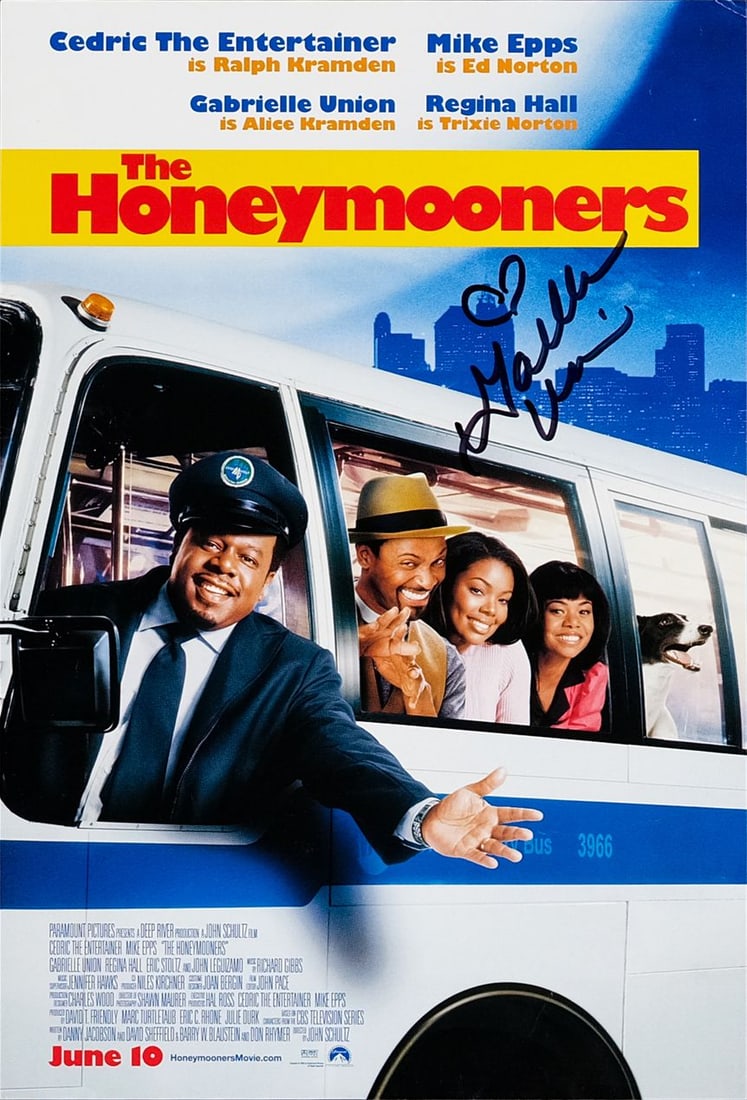 2087. THE HONEYMOONERS (2005) - Gabrielle Union-Autographed Mini-Poster: B