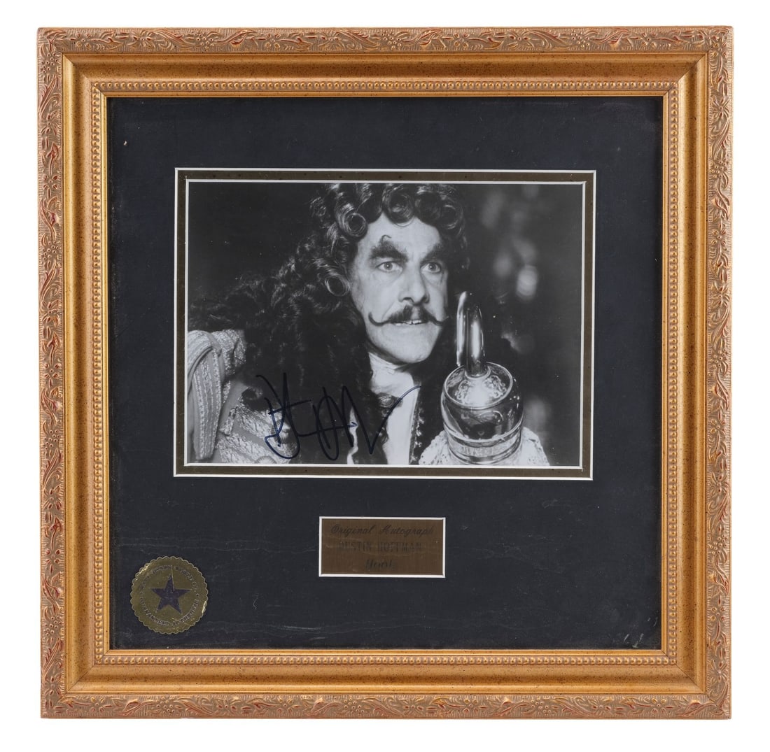 2088. HOOK (1991) - Dustin Hoffman-Autographed Framed Captain James Hook (Hoffman) Still: B