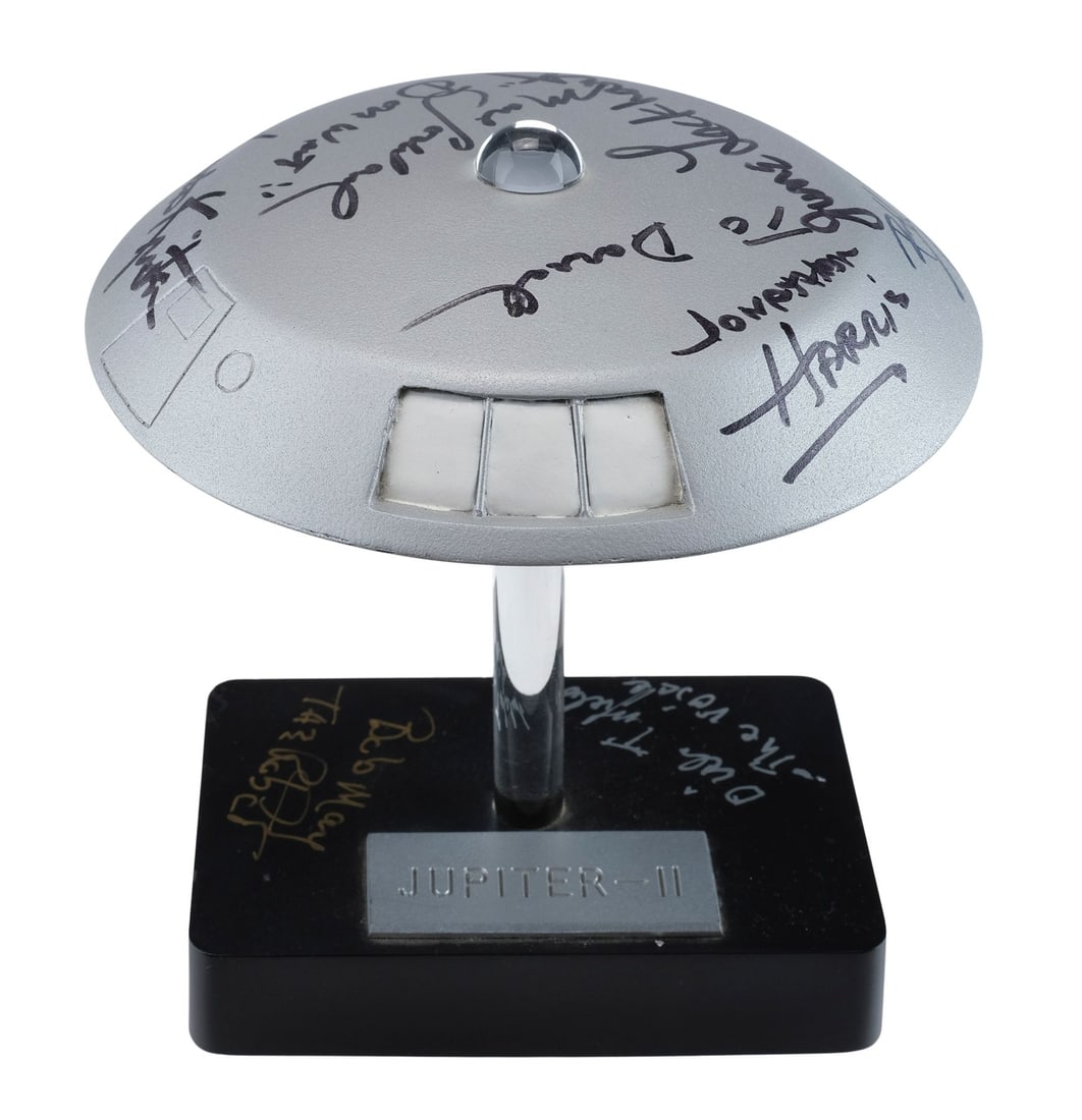 2108. LOST IN SPACE (T.V. SERIES, 1965 - 1968) - Key Cast-Autographed Jupiter II Model Miniature: B