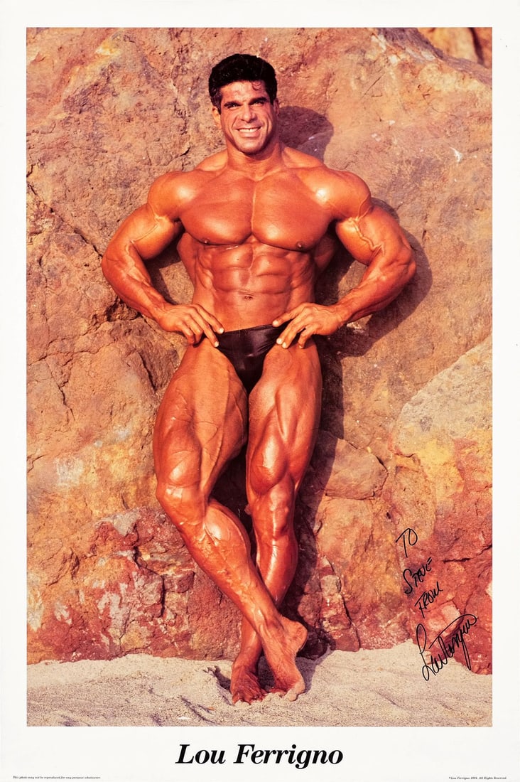 2109. LOU FERRIGNO - Lou Ferrigno-Autographed Poster: B