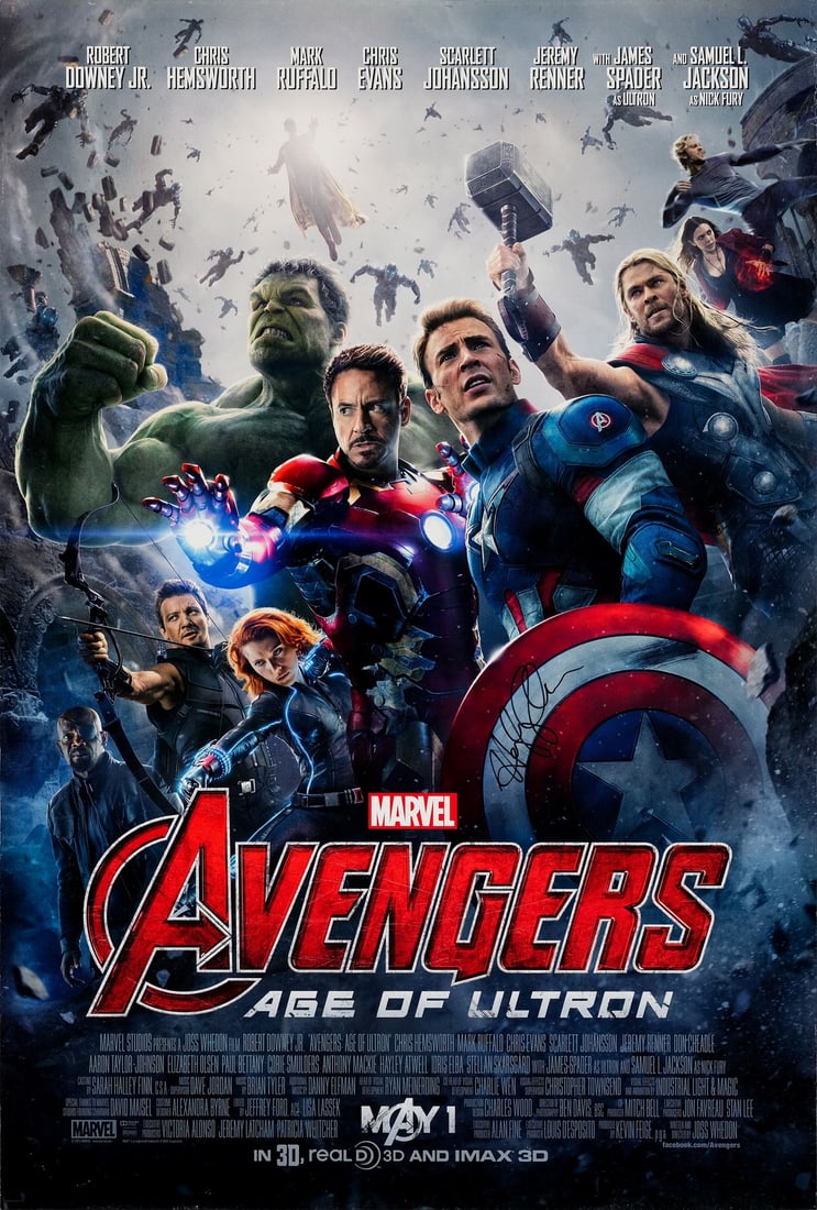 2118. AVENGERS: AGE OF ULTRON (2015) - Hayley Atwell-Autographed Poster: B