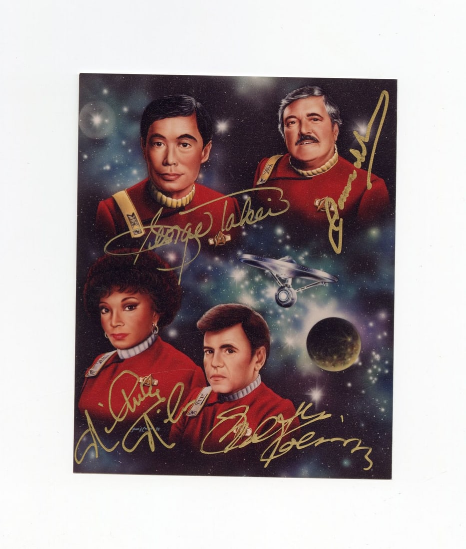 2165. STAR TREK: THE ORIGINAL SERIES (T.V. SERIES, 1966 - 1969) - Cast-Autographed Print: B