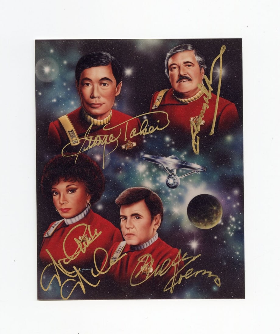 2167. STAR TREK: THE ORIGINAL SERIES (T.V. SERIES, 1966 - 1969) - Cast-Autographed Print: B