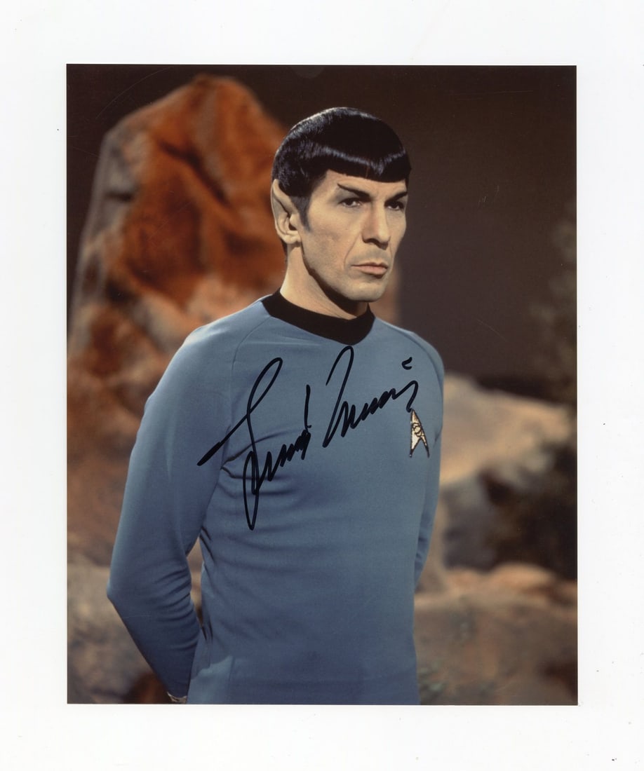 2170. STAR TREK: THE ORIGINAL SERIES (T.V. SERIES, 1966 - 1969) - Leonard Nimoy-Autographed Still: B