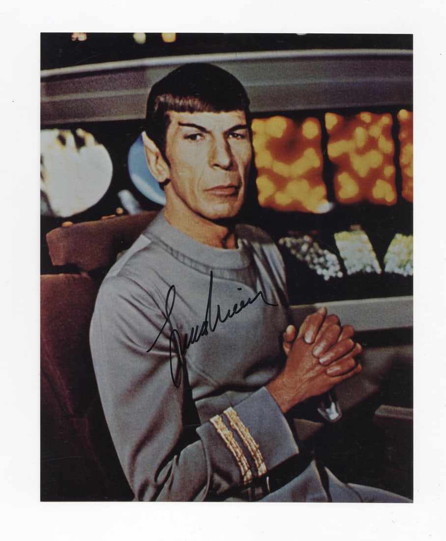 2171. STAR TREK: THE ORIGINAL SERIES (T.V. SERIES, 1966 - 1969) - Leonard Nimoy-Autographed Still: B