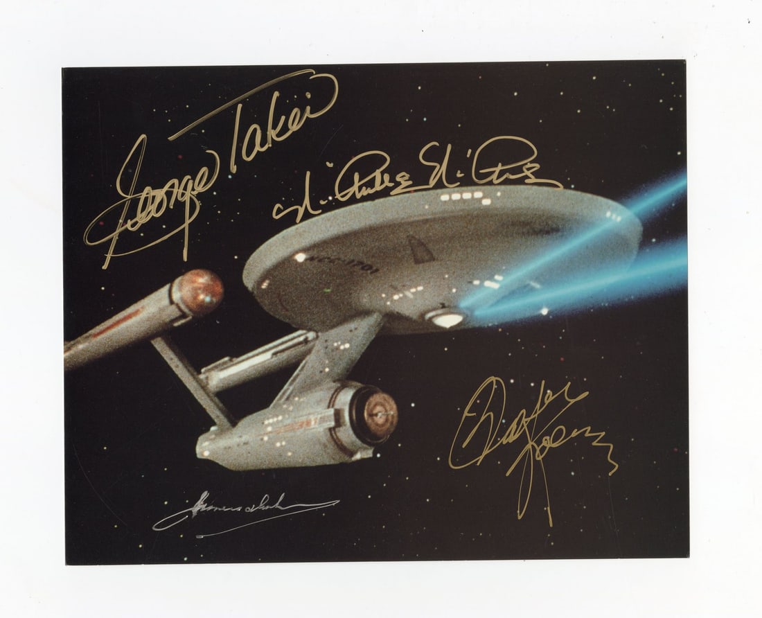2176. STAR TREK: THE ORIGINAL SERIES (T.V. SERIES, 1966 - 1969) - Cast-Autographed Postcard: B