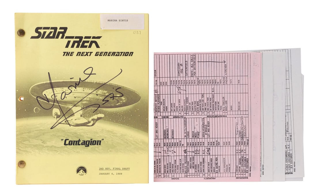 2180. STAR TREK: THE NEXT GENERATION (T.V. SERIES, 1987 - 1994) - Set of Four Marina: B