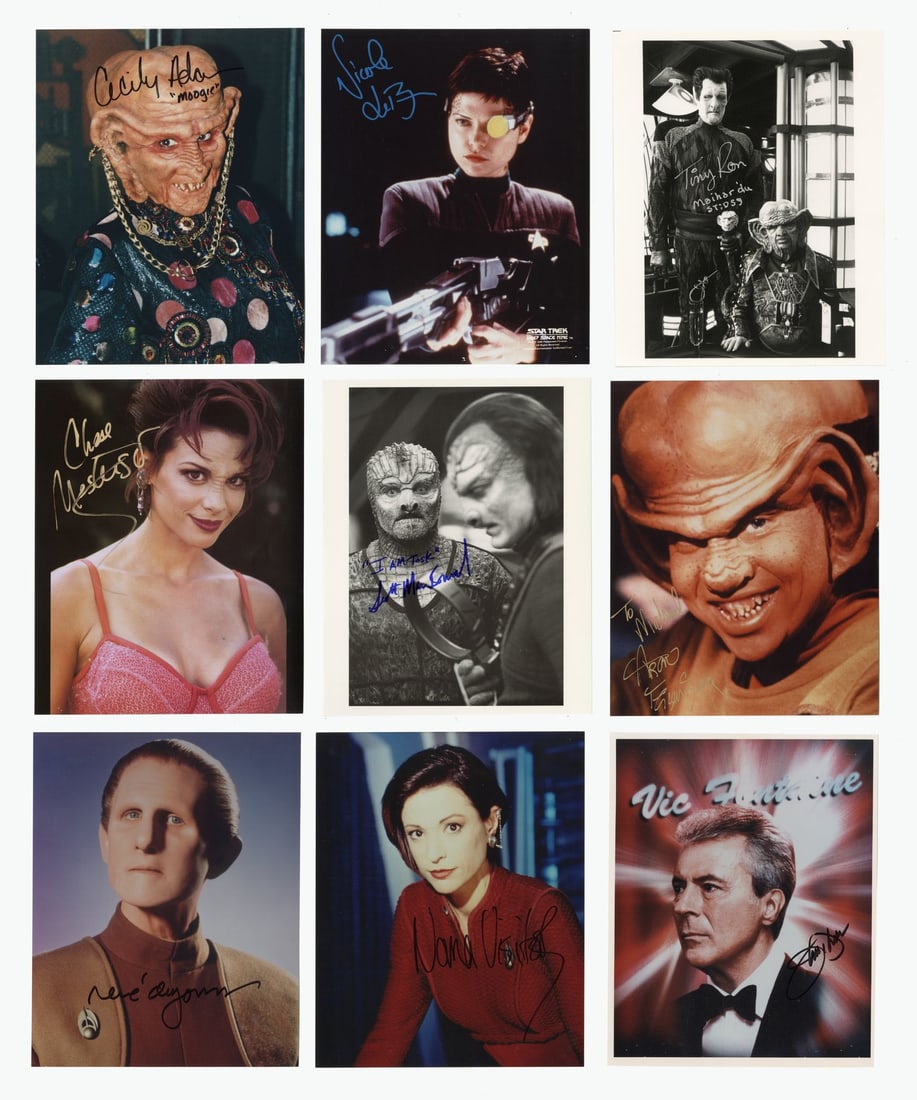 2181. STAR TREK: DEEP SPACE NINE (T.V. SERIES, 1993 - 1999) - Set of Fifteen Autographed Stills: B