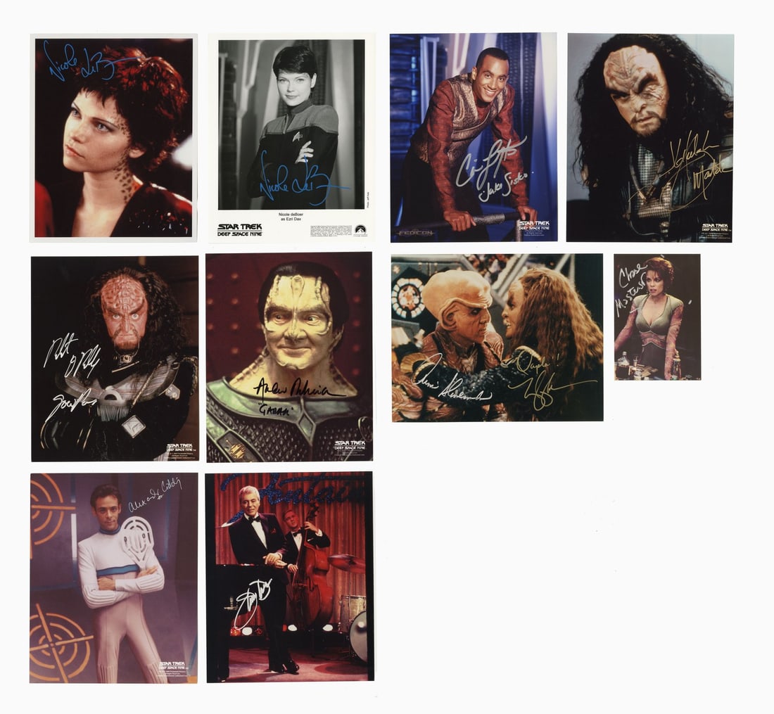 2182. STAR TREK: DEEP SPACE NINE (T.V. SERIES, 1993 - 1999) - Collection of Various Cast-Autographed: B