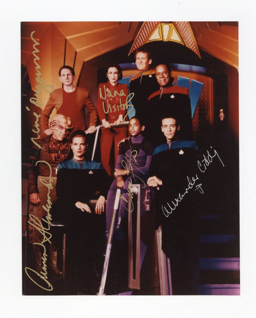 2187. STAR TREK: DEEP SPACE NINE (T.V. SERIES, 1993 - 1999) - Cast-Autographed Photograph: B