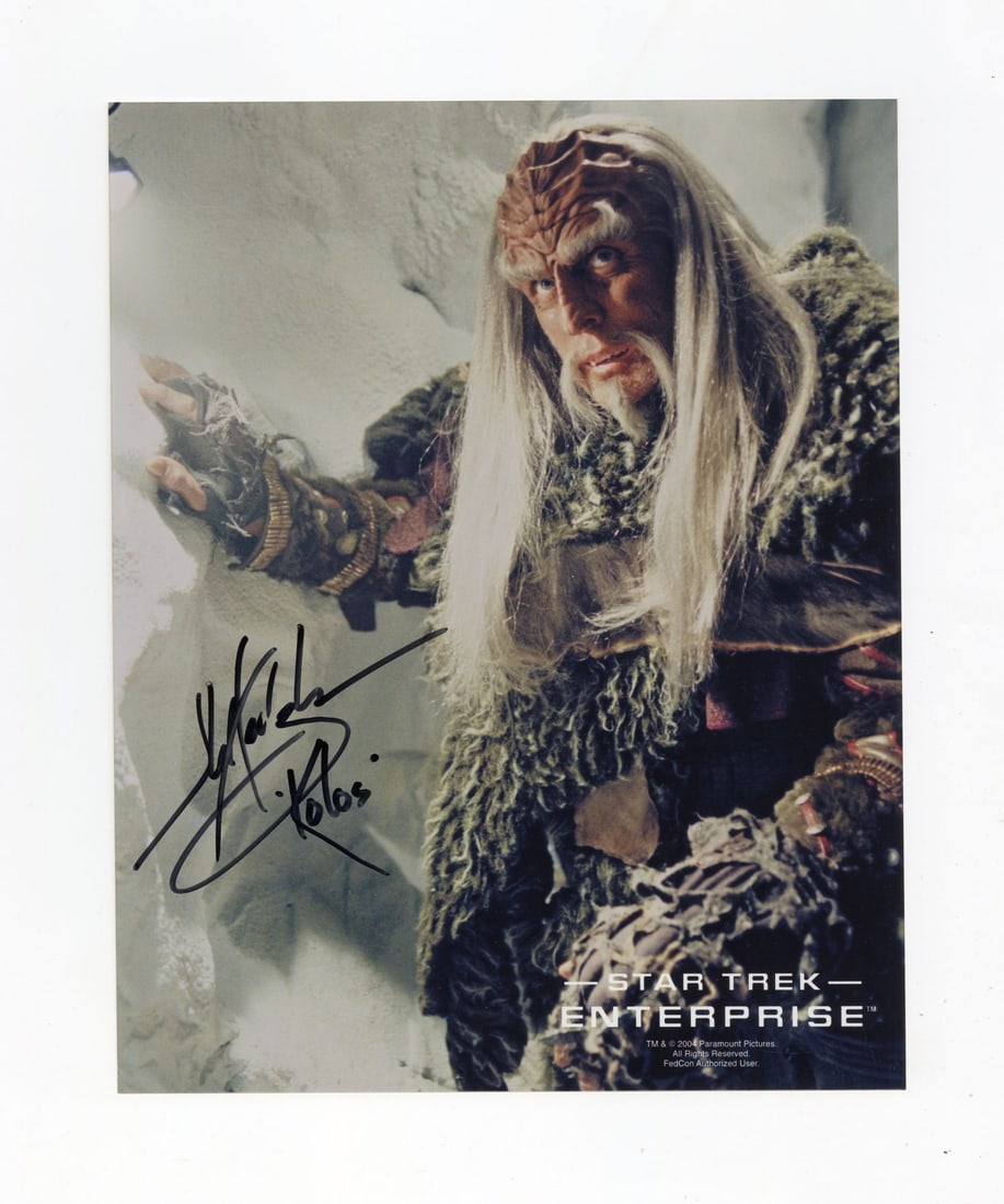 2199. STAR TREK: ENTERPRISE (T.V. SERIES, 2001 - 2005) - Set of Ten Cast-Autographed Promotional: B