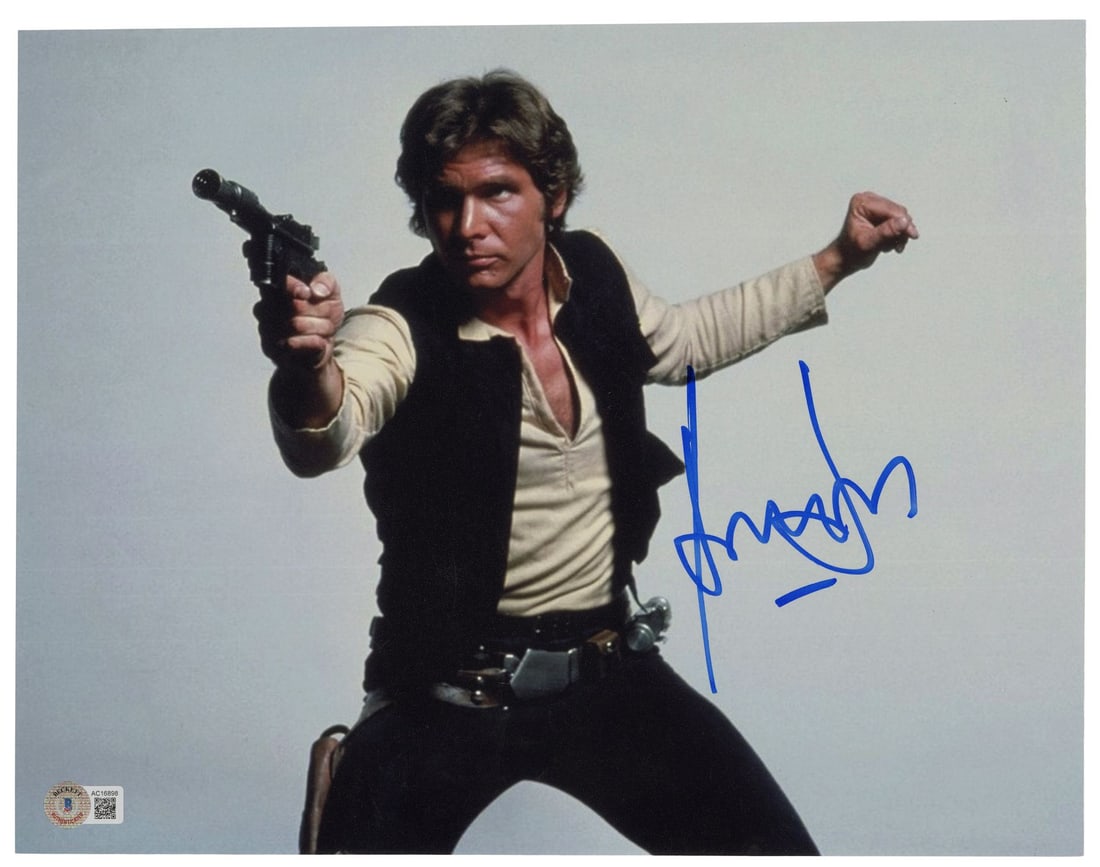 2206. STAR WARS: A NEW HOPE (1977) - Harrison Ford-Autographed Promotional Photo: B