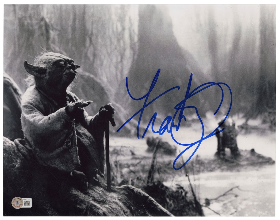 2210. STAR WARS - ALL ITEMS - Frank Oz-Autographed Still of Yoda: B