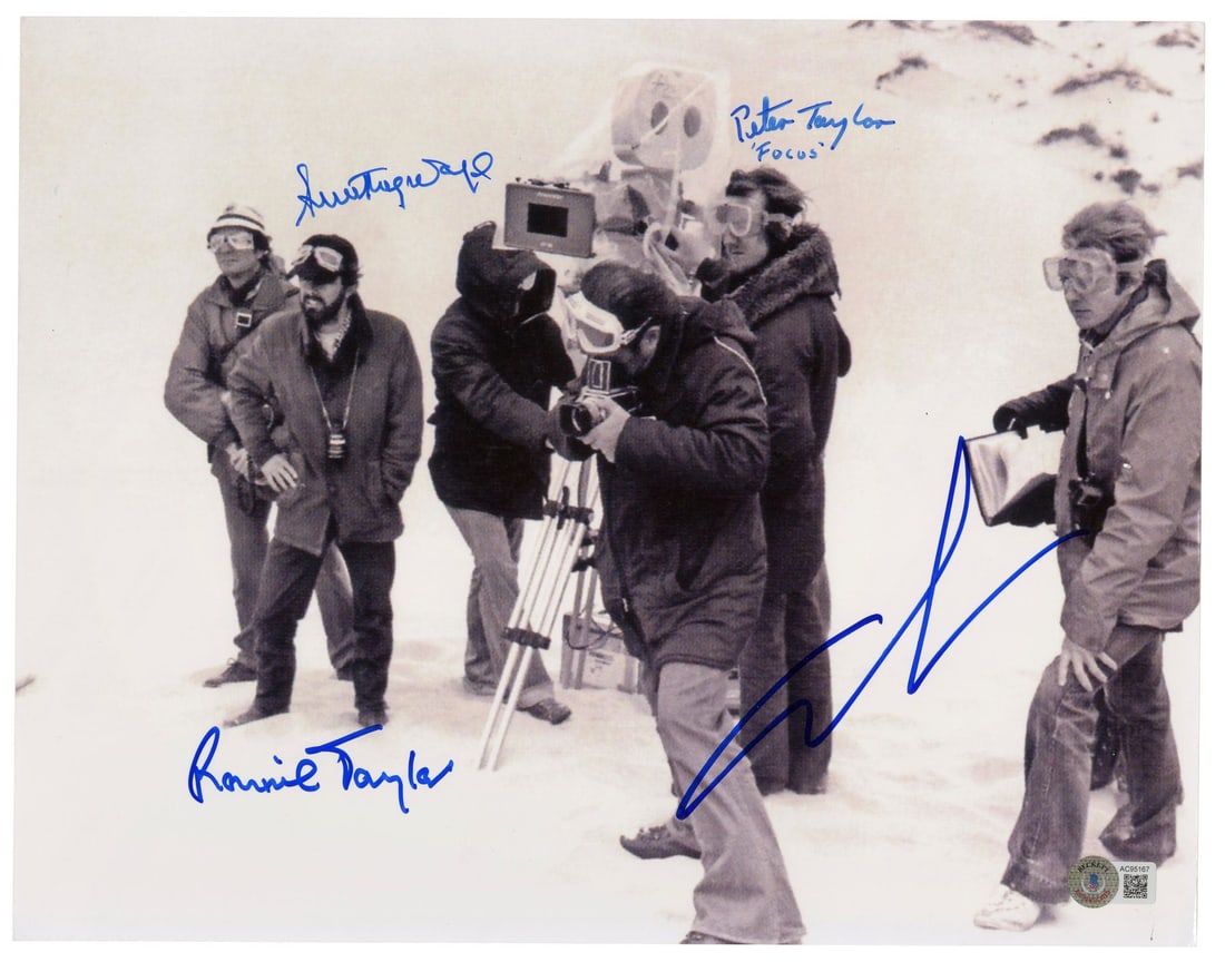 2213. STAR WARS: A NEW HOPE (1977) - George Lucas and Crew-Autographed Still: B