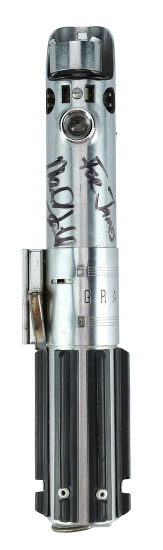 2215. STAR WARS: A NEW HOPE (1977) - Mark Hamill-Autographed Lightsaber Replica Sourced from: B