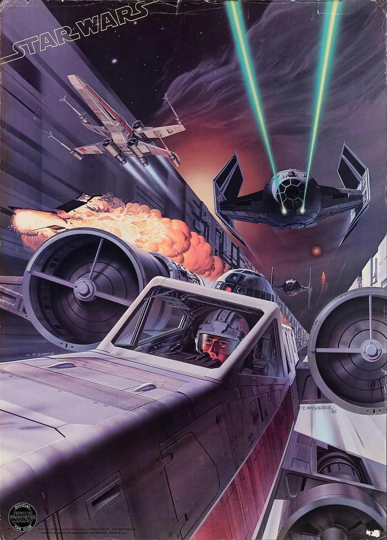 2216. STAR WARS: A NEW HOPE (1977) - William Plumb Collection: Ralph McQuarrie-Autographed Fan Club: B