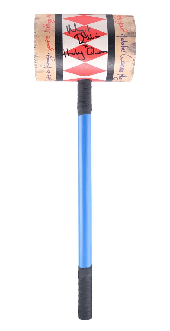 2249. SUICIDE SQUAD (2016) - Margot Robbie-Autographed Harley Quinn's Mallet Replica: B