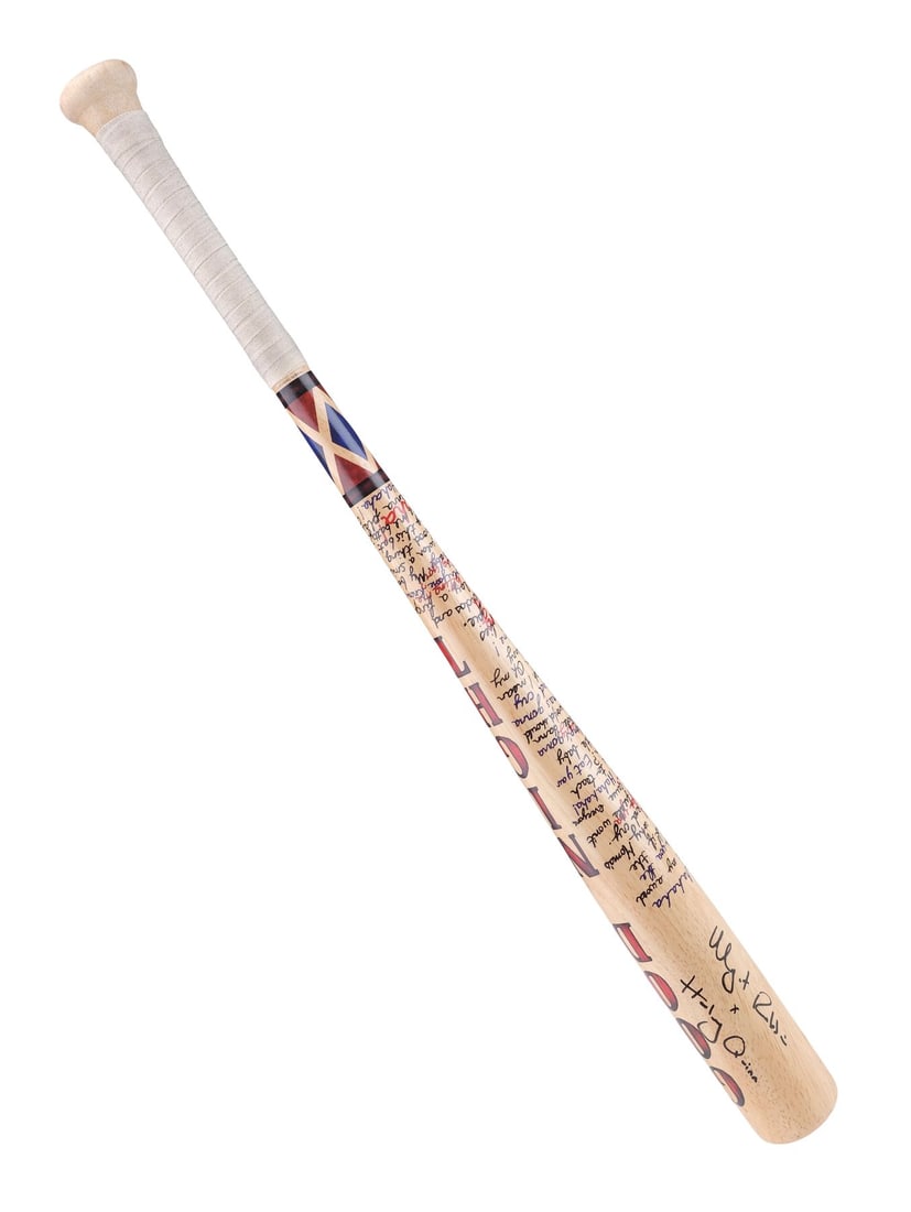 2250. SUICIDE SQUAD (2016) - Margot Robbie-Autographed Harley Quinn's "Good Night" Baseball Bat: B