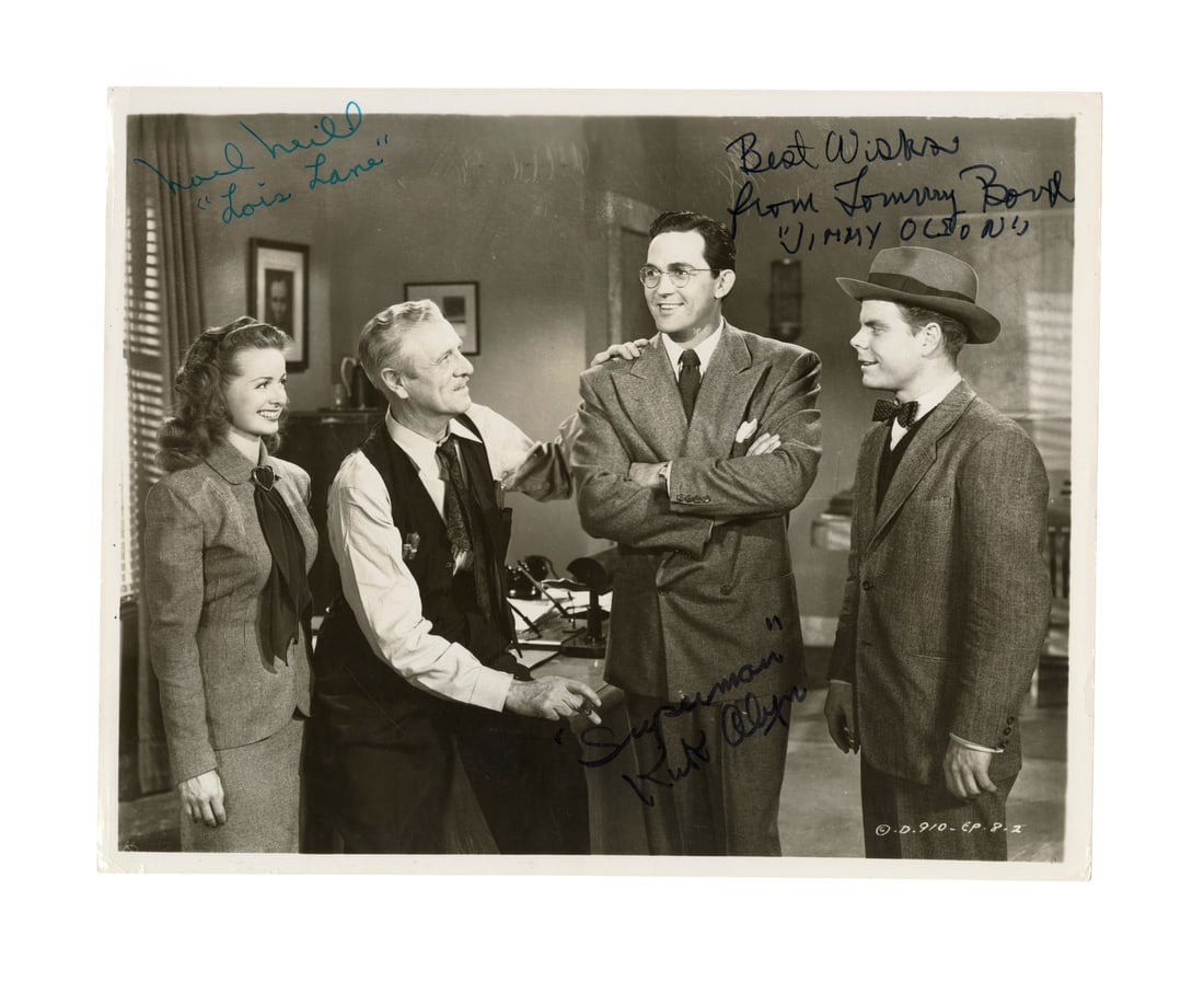 2251. SUPERMAN (1948) - Planet Hollywood Collection: Key Cast-Autographed Photograph: B