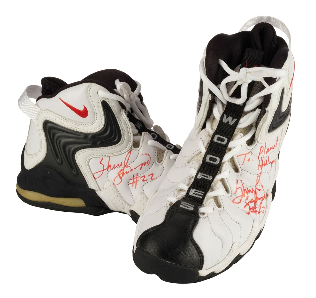 2302. SPORTS MEMORABILIA - Planet Hollywood Collection: Sheryl Swoopes-Autographed Shoes: B