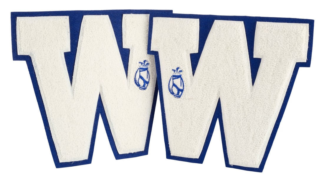 2305. SPORTS MEMORABILIA - Planet Hollywood Collection: Tiger Woods' Pair of Western High School: B