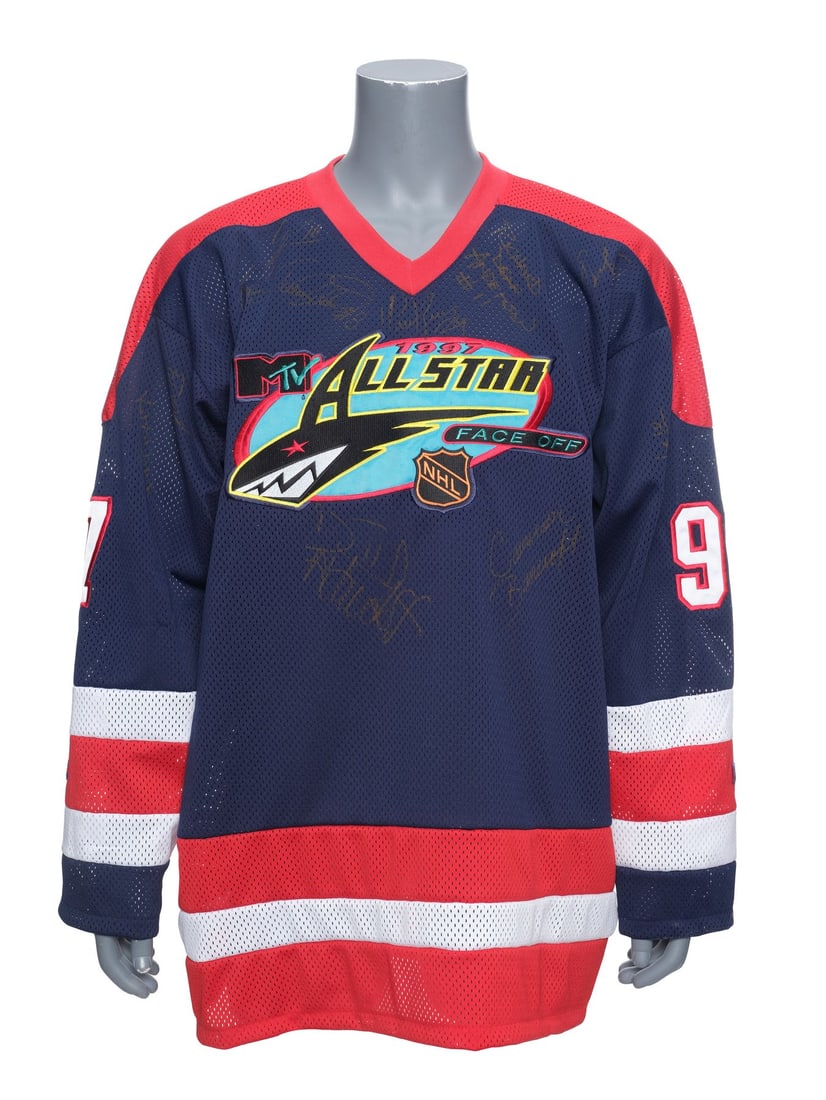 2308. MTV - Planet Hollywood Collection: Autographed MTV All Star Face Off Hockey Jersey: B