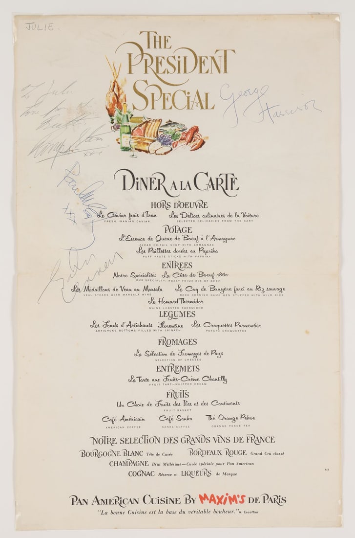 BEATLES, THE - John Lennon, Paul McCartney, George Harrison, and Ringo Starr-Autographed Framed Pan (1 of 4)