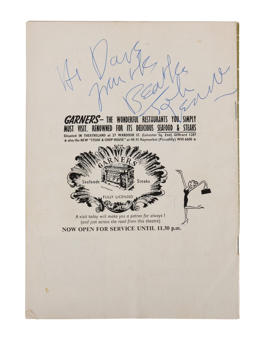 JOHN LENNON - John Lennon-Autographed The Bedsitting Room Programme (1 of 4)