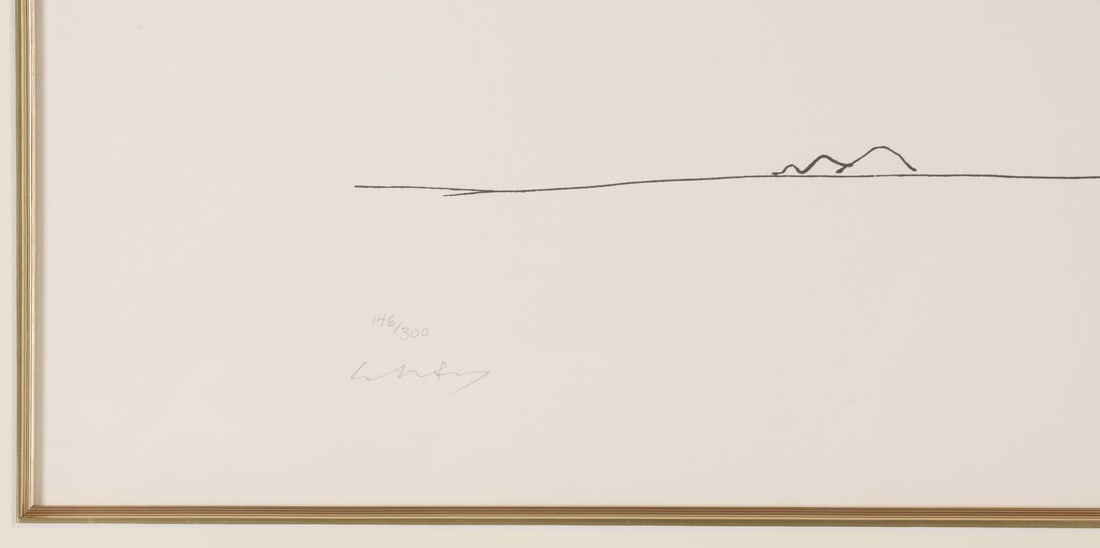 JOHN LENNON - Limited-Edition "At Last He Could See The Mountains" John Lennon Print Hand-Signed by (1 of 1)