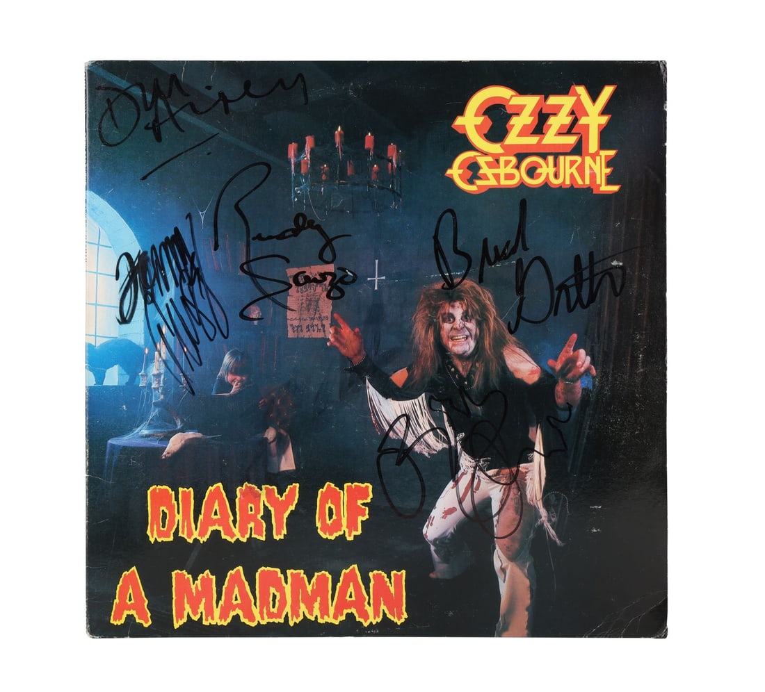 OZZY OSBOURNE - Ozzy Osbourne, Brad Gillis, Don Airey, Tommy Aldridge and Rudy Sarzo-Autographed (1 of 4)