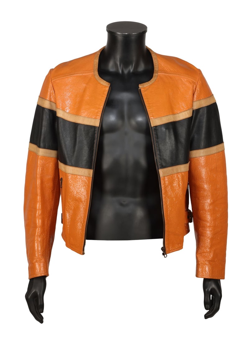 BON JOVI - Jon Bon Jovi’s Screen-Matched These Days Tour Dolce & Gabbana Orange Leather Jacket (1 of 4)