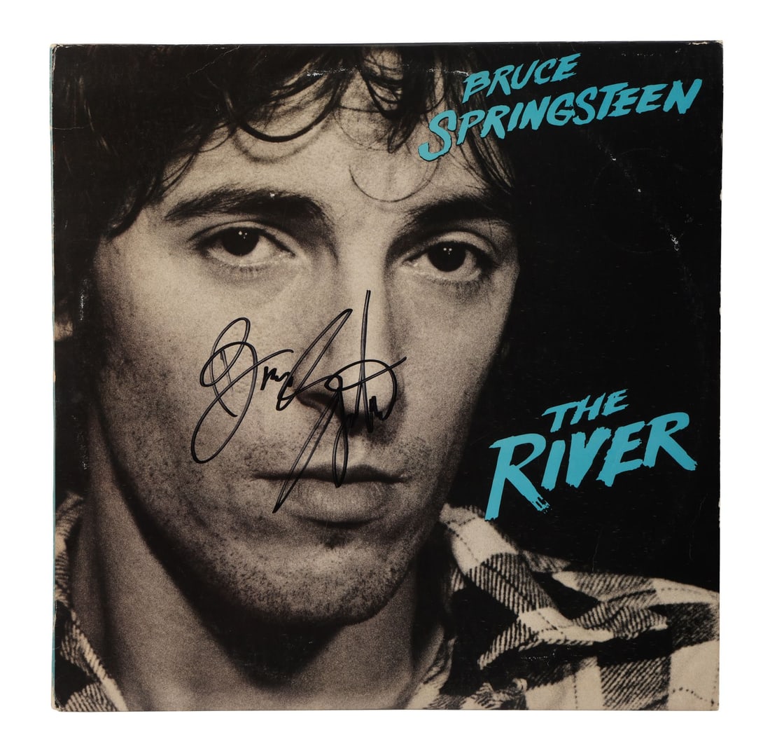 BRUCE SPRINGSTEEN - Bruce Springsteen-Autographed The River LP: BRUCE SPRINGSTEEN - Bruce Springsteen-Autographed The River LP A vinyl pressing of Bruce Springsteen's fifth studio album, The River, autographed by the rock legend. Released by Columbia Records on 17