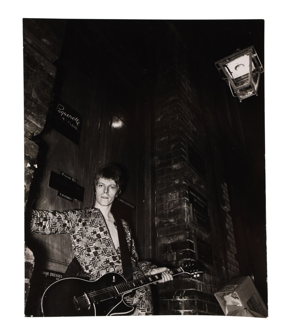 DAVID BOWIE - Collection of Six Vintage "The Rise and Fall of Ziggy Stardust and the Spiders from: DAVID BOWIE - Collection of Six Vintage "The Rise and Fall of Ziggy Stardust and the Spiders from Mars" Cover Outtake Photographs A collection of six vintage outtake photographs of David Bowie, taken 