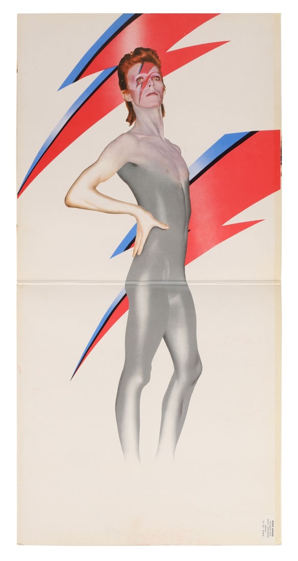 DAVID BOWIE - David Bowie-Autographed Aladdin Sane Album Sleeve, 1987 (1 of 1)