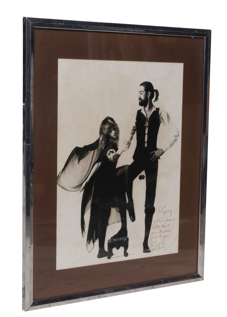 FLEETWOOD MAC - Christine McVie-Autographed "Rumours" Mirrored-Image Cover Art: FLEETWOOD MAC - Christine McVie-Autographed "Rumours" Mirrored-Image Cover Art A Christine McVie-autographed "Rumours" mirrored-image cover art from Fleetwood Mac's 11th studio album Rumours. The albu