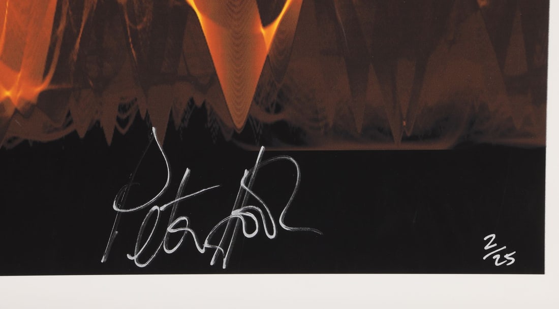 JOY DIVISION - Peter Hook-Autographed "Love Will Tear Us Apart" Limited Edition Soundwave Print by: JOY DIVISION - Peter Hook-Autographed "Love Will Tear Us Apart" Limited Edition Soundwave Print by Tim Wakefield, 2010 A limited edition soundwave art print of Joy Division's iconic track "Love Will T