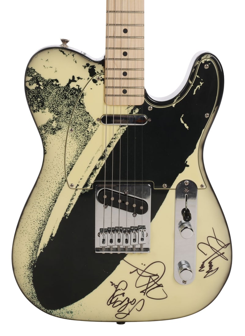 LED ZEPPELIN - Robert Plant, Jimmy Page and John Paul Jones-Autographed Fender Telecaster: LED ZEPPELIN - Robert Plant, Jimmy Page and John Paul Jones-Autographed Fender Telecaster A Fender Telecaster autographed by three of the founding members of the legendary British rock band Led Zeppel