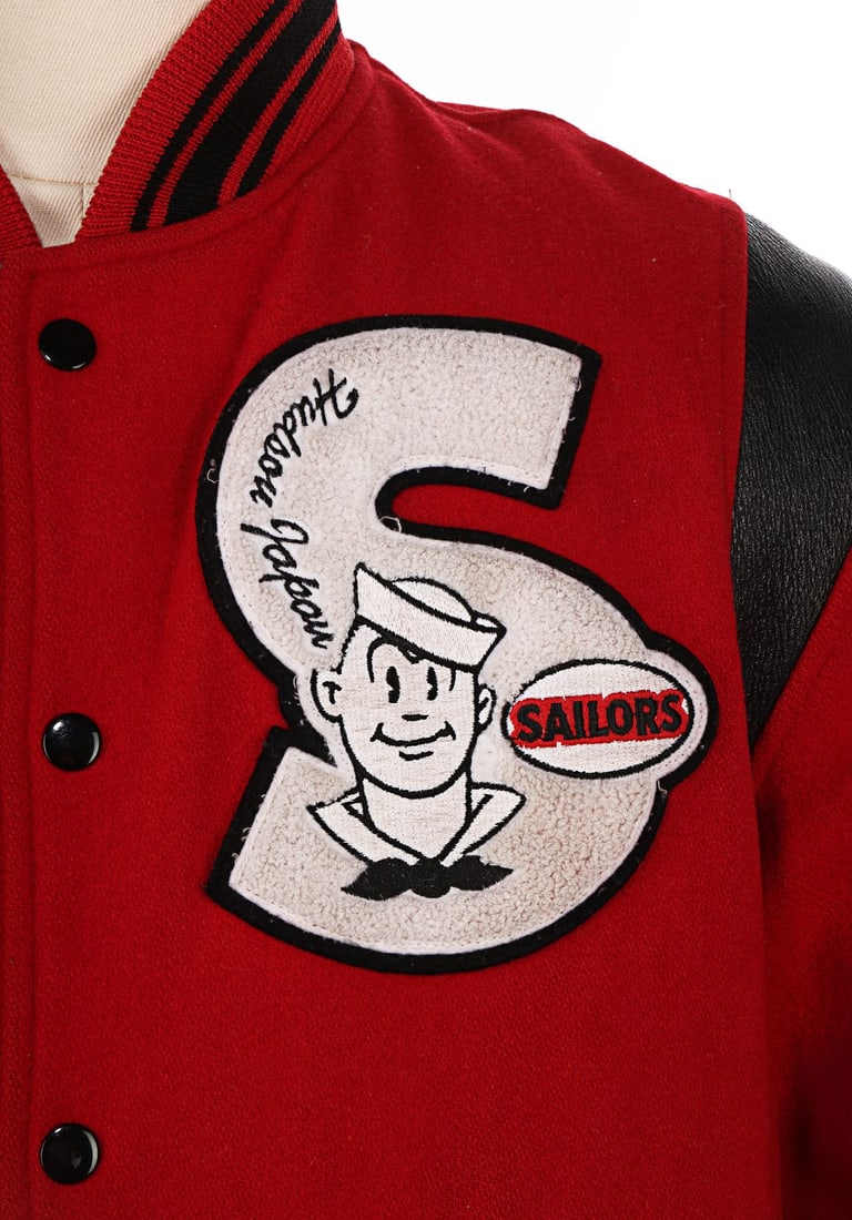 MICHAEL JACKSON - The Omer Bhatti Collection: Michael Jackson's Customised Sailors Varsity Jacket (1 of 4)