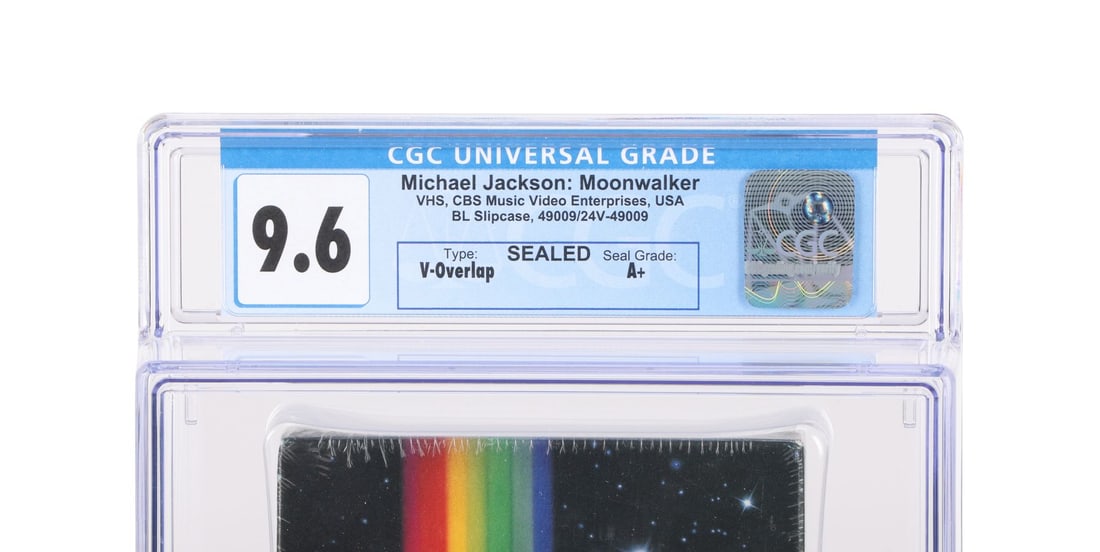 MICHAEL JACKSON: MOONWALKER (1988) - Factory Sealed CGC Graded Moonwalker VHS (1 of 3)