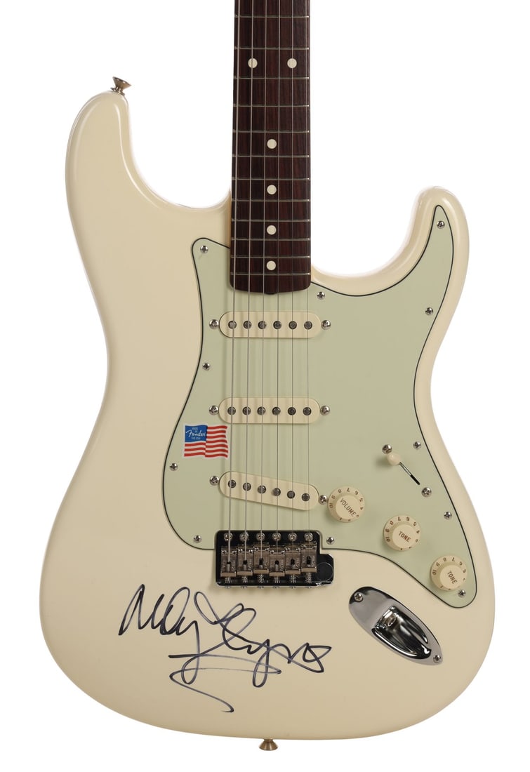 MILEY CYRUS - Miley Cyrus-Autographed Fender Stratocaster Guitar (1 of 4)