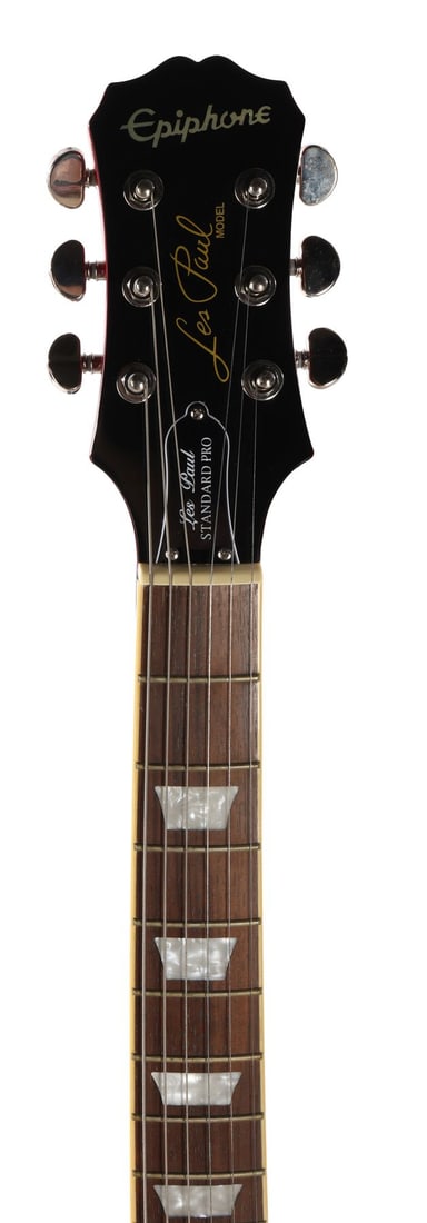 OASIS - Noel Gallagher-Autographed Cherry Sunburst Epiphone Les Paul Standard Pro (1 of 4)
