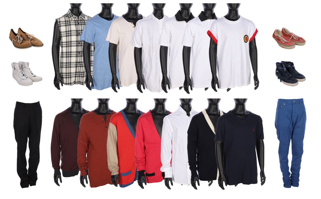 ONE DIRECTION - Niall Horan's Assorted Stage Worn and Promotional Clothing: ONE DIRECTION - Niall Horan's Assorted Stage Worn and Promotional Clothing A collection of clothing worn by Niall Horan during his time in One Direction between 2011 and 2014. Horan wore this clothing