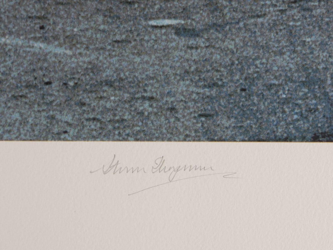 PINK FLOYD - Storm Thorgerson-Signed Limited Edition Wish You Were Here Album Cover Print, 2001: PINK FLOYD - Storm Thorgerson-Signed Limited Edition Wish You Were Here Album Cover Print, 2001 A limited-edition silkscreen print of the cover art for Pink Floyd's Wish You Were Here, signed by Storm