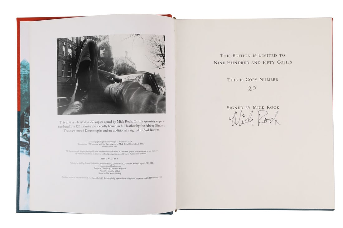 SYD BARRETT - Syd Barrett-Autographed Deluxe Limited Edition Psychedelic Renegades: Photos of Syd (1 of 4)