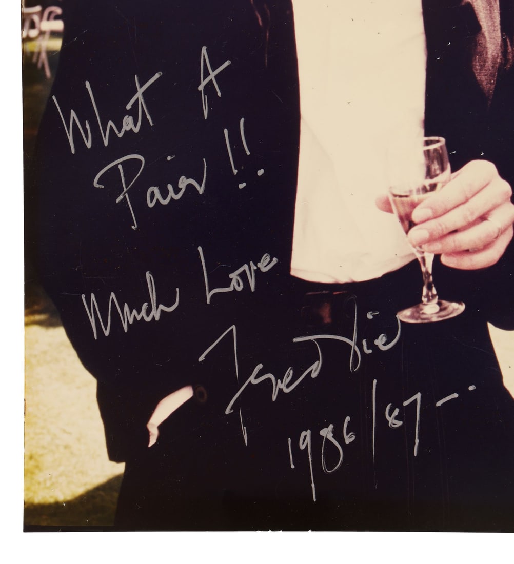 QUEEN - The Reinhold Mack Collection: Freddie Mercury-Autographed Reinhold and Ingrid Mack Hat Party (1 of 3)