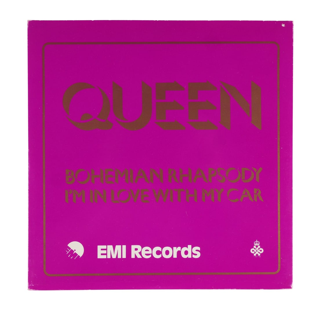 QUEEN - Limited Edition ''Bohemian Rhapsody'' Blue Vinyl Pressing with Original EMI Records Card (1 of 4)